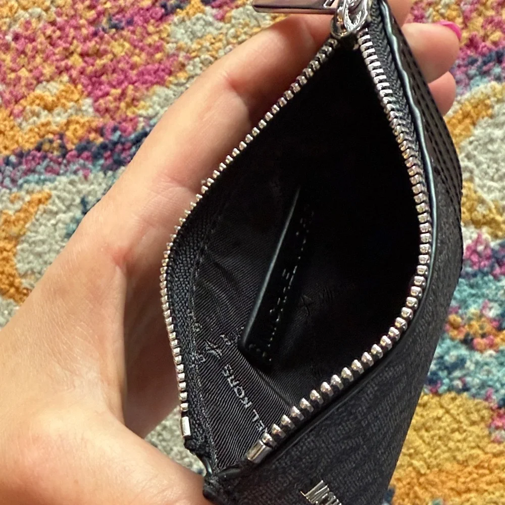 Michael Kors Black Leather Card Holder - Picture 5 of 6